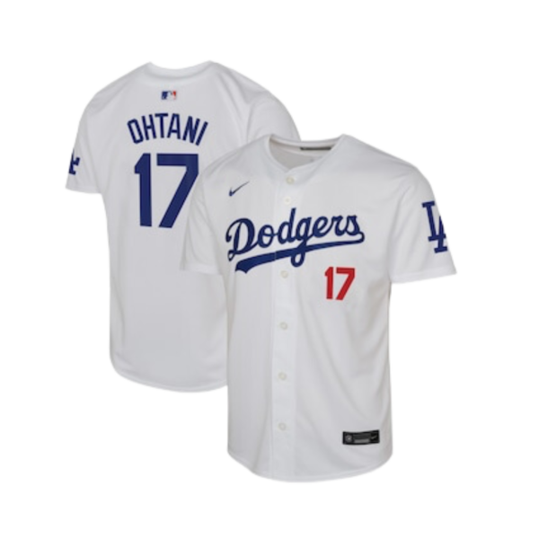 Shohei Ohtani white los angeles dodgers home