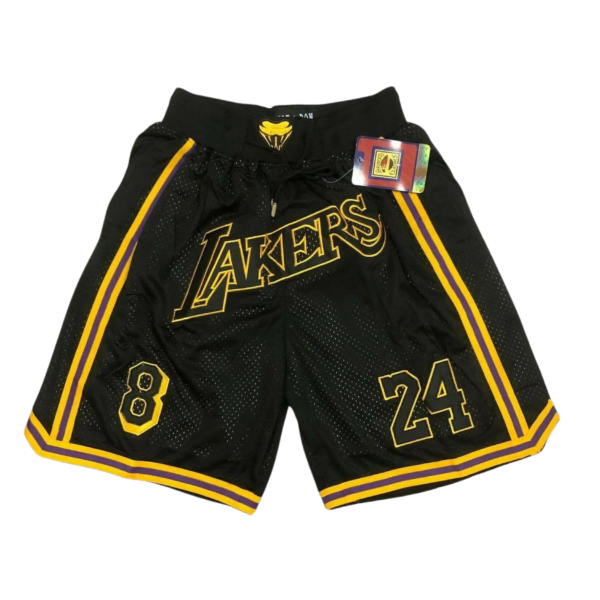 JUST DON LOS ANGELES LAKERS BLACK SHORTS