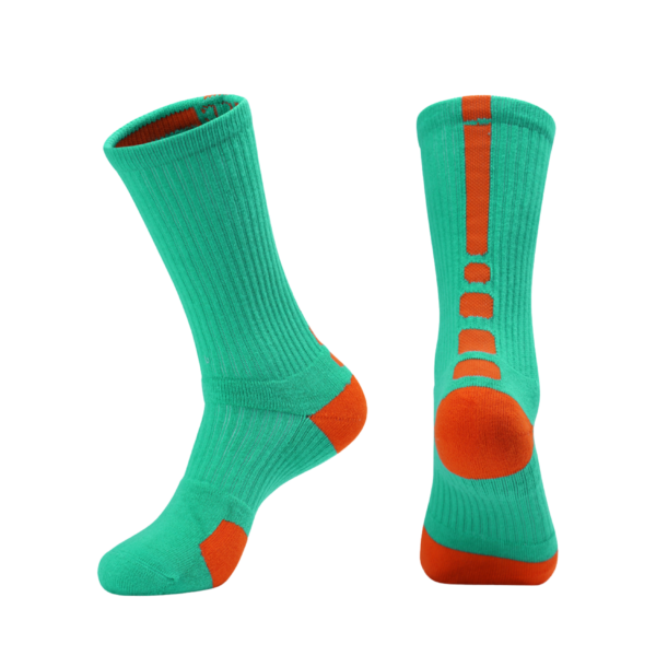 Classic Nike Elite Socks Green-Orange