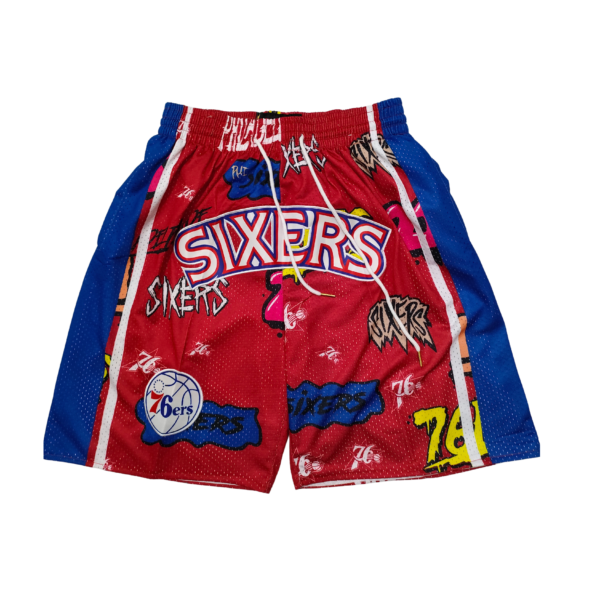 JUST DON PHILADELPHIA SIXERS SHORTS
