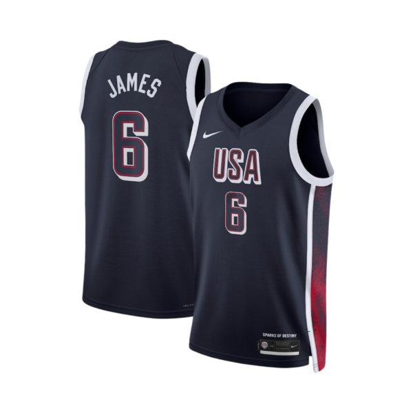 Lebron James Team USA Basketball Jersey 2024