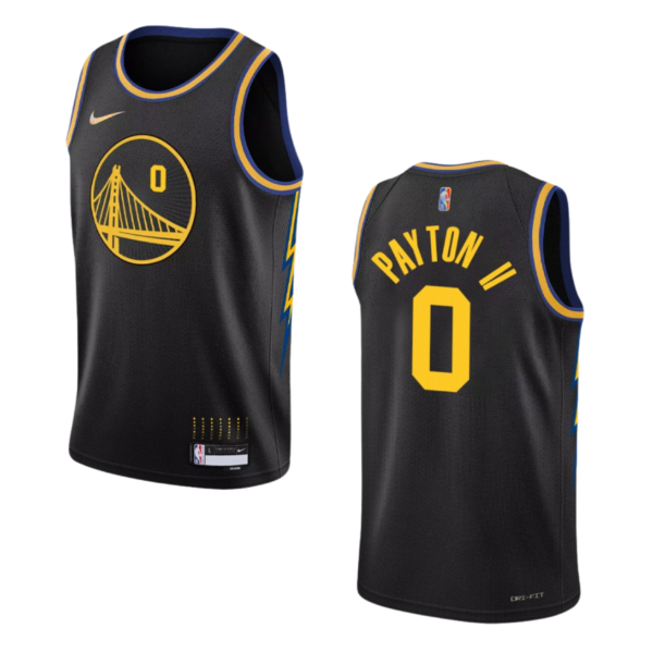 Golden State Warriors Gary Payton 2 Black Jersey