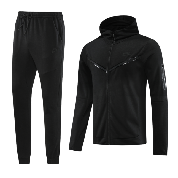 Nike Tech Tracksuit Black Autumn And Winter Warm