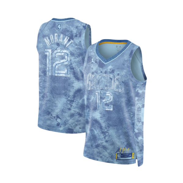 Ja Morant Memphis Grizzlies light blue Select series Jersey
