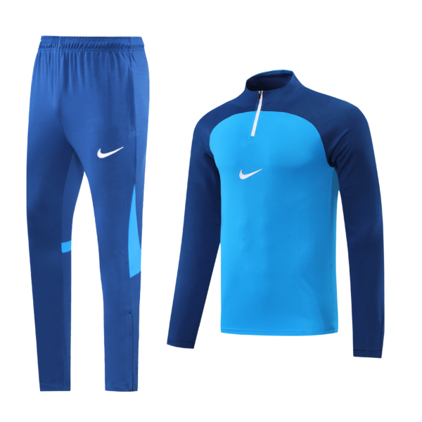 Nike Academy Pro II Senior Football Drill Tracksuit Blue and Sky Blue