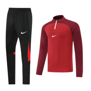 Nike Academy Pro II Senior Football Drill Tracksuit Red two tone