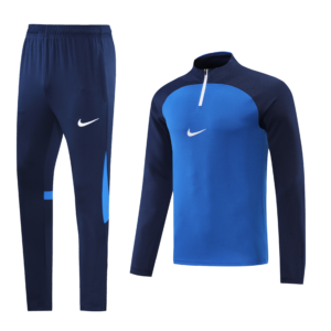 Nike Academy Pro II Senior Football Drill Tracksuit Navy Blue and Blue