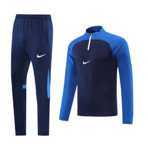 Nike Academy Pro II Senior Football Drill Tracksuit Blue and Navy Blue