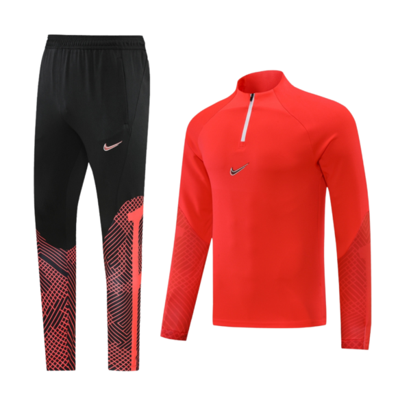 Nike Academy Pro II Senior Football Drill Tracksuit Orange and Black