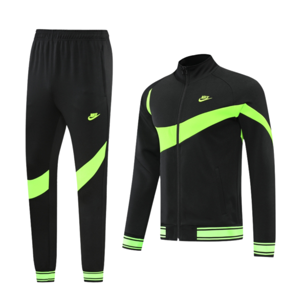 Nike Tracksuit Giant Tag Black and Green