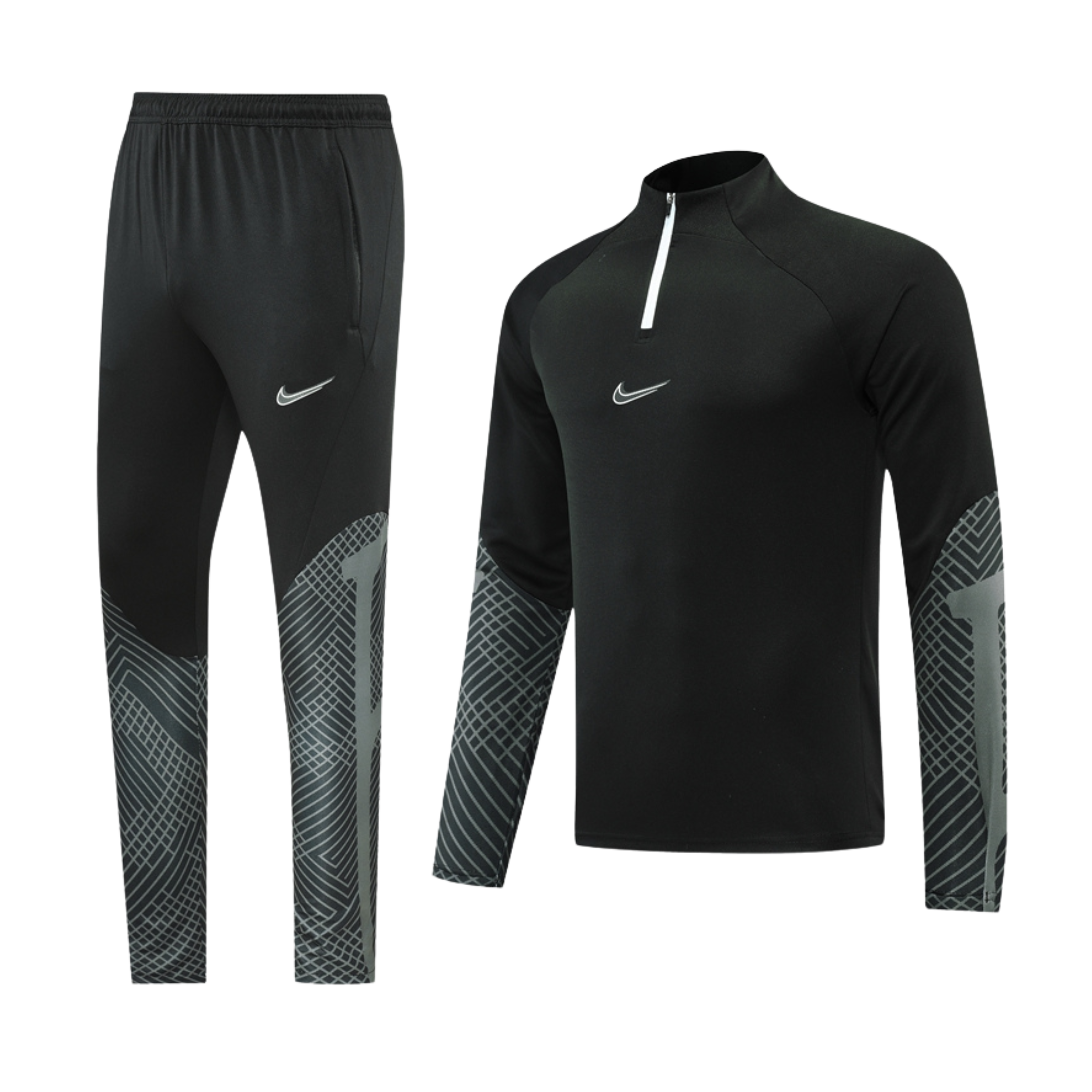 Nike Academy Pro II Senior Football Drill Tracksuit Black and Grey