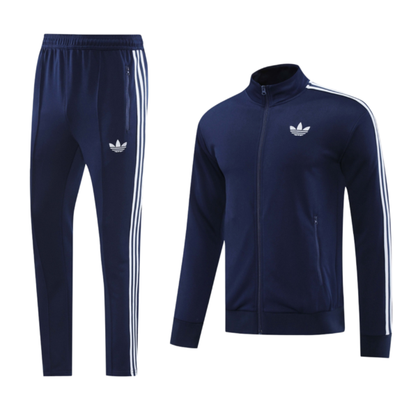 Adidas Tracksuit Navy Blue and White