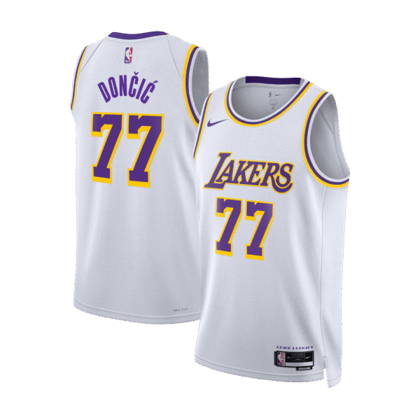 Luca Doncic Los Angeles Lakers White Jersey 2025