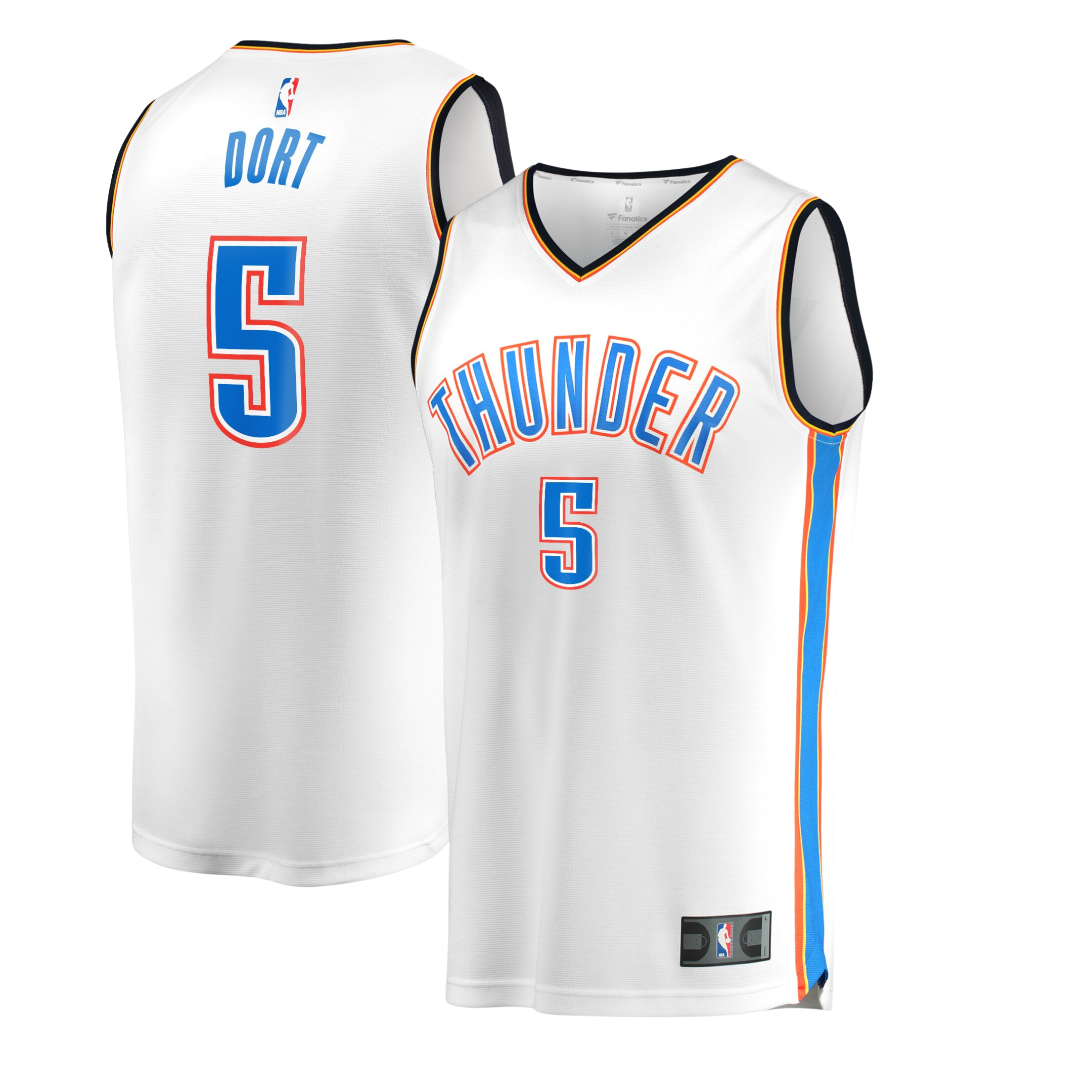 Lugentz Dort OKC Thunders White Jersey