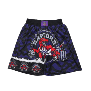 JUST DON MITCHELL & NESS NBA TORONTO RAPTORS JUMBOTRON 2.0 SUBLIMATED MENS SHORTS
