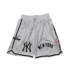 JUST DON NEW YORK YANKEES WHITE MLB SHORTS
