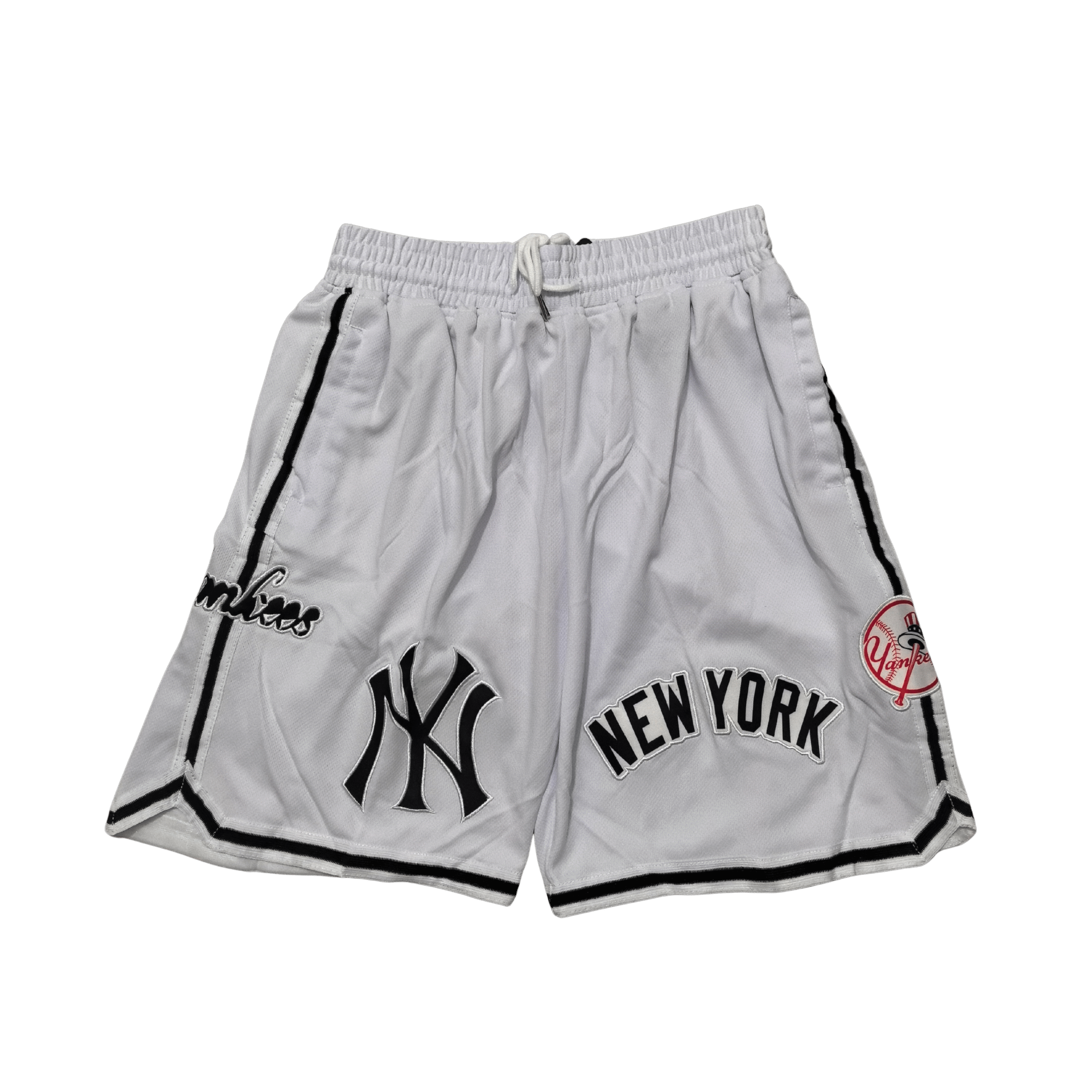 JUST DON NEW YORK YANKEES WHITE MLB SHORTS