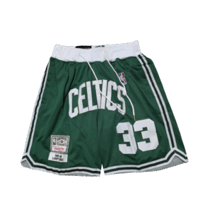 JUST DON ORIGINAL CELTIC JUST DONE SPECIAL EDITION GREEN EMBROIDERY SHORT