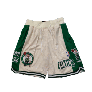 JUST DON NEW BOSTON CELTICS MEN GREEN SWING BASKETBALL POCKET SHORT